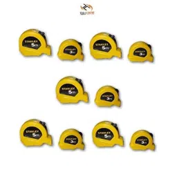 Krost Stanley 3Mtr &a; 5Mtr Measuring Tape (Yellow, Pack Of 3)-picture-23