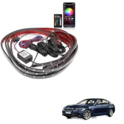 Kozdiko 12V Car Underbody Multicolor LED Strip Light Set with Wireless Remote for BMW 5 Series-picture-10