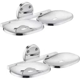 Prestige Premium Stainless Steel 304 Silver Wall Mount Dual Soap Dish (Pack of 2)-image-21
