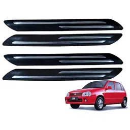 Kozdiko 4 Pcs Double Chrome Bumper Protector Set for Maruti Zen-picture-28