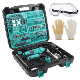 Homdum Black &a; Blue Multifunctional Mini Rotary Die Grinder Kit with Flexible Shaft, Hand Gloves &a; Safety Goggle-picture-36