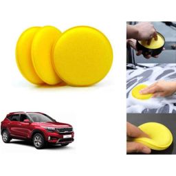 Auto Pearl Polyurethane Beige Washing &a; Waxing Polish Foam Sponge for Seltos (Pack of 3)-picture-42
