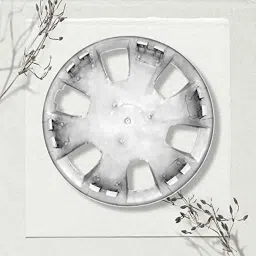 Auto Pearl 4 Pcs 14 inch Polypropylene Silver Press Type Car Wheel Cover Set with Retention Ring for Honda Jazz 2009-2014 E , WC14in_WagonR19_SILVER_Jazz2009_14EModel image 5