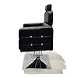 P P Chair Leatherette Black Beauty Parlor Chair with Cushioned Seat Back, Hydraulic &a; Push Back System image 3