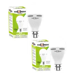 Pick Ur Needs 12W B22 Rechargeable Inverter LED Bulb, EL-100 B (Pack of 2)-picture-31