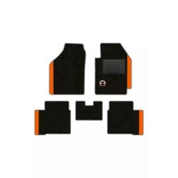 Elegant Duo Black &a; Orange Carpet Car Mat Set for New Honda City e-HEV-picture-15