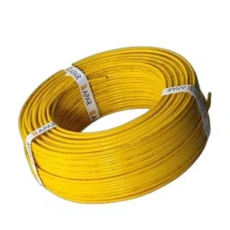 APAR Anushakti 6 Sqmm Yellow EBXL HR FR PVC Insulated Unsheathed Single Core industrial Cable, Length: 90 m-picture-14