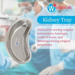 Welimark 8 inch Stainless Steel Heavy Duty Surgical Kidney Tray, ZA-UG7K-8RX2 image 3