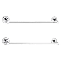 Aligarian 24 inch Stainless Steel Chrome Finish Wall Mounted Solid Towel Rod (Pack of 2)-picture-21
