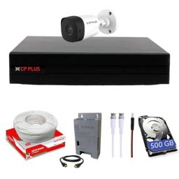 CP Plus 2.4MP Full HD 4 Channel DVR with Built in Audio MIC, 1 Pc Outdoor White Camera, 500GB HDD, 4 Ch SMPS &a; CCTV Cable Combo Kit-picture-22
