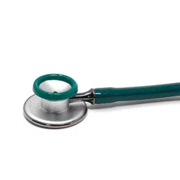 Indosurgicals Silvery Aluminium Green Stethoscope image 3