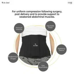 Dr Odin LS-02 LS Belt Sco Precision Craftsmanship Superior Lumbar &a; Sacral Support, Size: S image 3