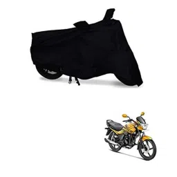 Kozdiko Matty Black Bike Body Cover for Hero Passion X Pro, kozd_21339-picture-11