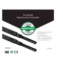 IPSA 10 inch Black Ball Bearing Telescopic Channel Drawer Slide, 8582 image 4