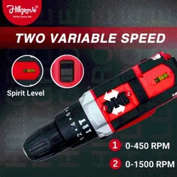 Hillgrove 35 Pcs 1.5Ah 20V Cordless Drill Machine Kit, HGCM1381M2 image 4