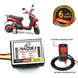 Auto Pearl 12V Black Front &a; Rear Flasher Indicator Light with Switch for E Lite-picture-10