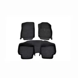 Trac 3Pcs 5D Driver Passanger &a; Single Rear Side Car Foot Mat Set For Skoda Rapid-picture-11