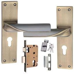 ATOM 200mm Zinc Brass Antique Finish Mortise Door Lock Set, MH-O56-CY-BA-OSK-picture-20