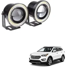 Kozdiko 2 Pcs 15W 3.5 inch High Power White LED Projector COB Fog Light Set with White Angel Eye Ring for Hyundai Santafe, koz_72560-picture-46