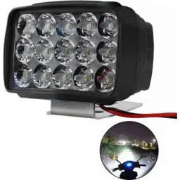 JBRIDERZ Bike 15 Led 15W Fog Lamp 2 Pcs Set With Switch For Bajaj Xcd 135Cc image 2