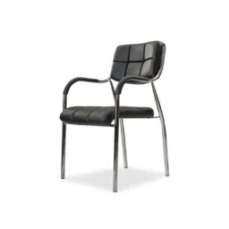 Da Urban Eclife Black Fabric &a; Foam Medium Back Visitor Chair with Arms-picture-40