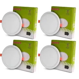 D&s;Mak 15W White Round Rimless LED Conceal Panel Light (Pack of 4)-picture-29