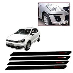 Kozdiko 4 Pcs Black &a; Red Bumper Protector Set for Volkswagen Ameo-picture-11
