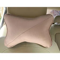 Kozdiko 2 Pcs Memory Foam Beige Car Neck Cushion Pillow Set for Honda Jazz image 2