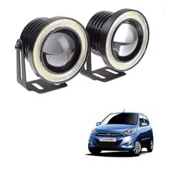 Kozdiko 2 Pcs 15W 3.5 inch High Power White LED Projector COB Fog Light Set with White Angel Eye Ring for Hyundai i10, koz_89418-picture-14