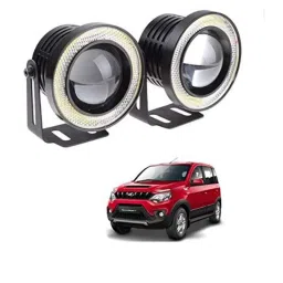Kozdiko 2 Pcs 15W 3.5 inch High Power White LED Projector COB Fog Light Set with White Angel Eye Ring for Mahindra NuvoSport, koz_89328-picture-44