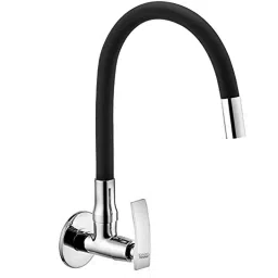 Spazio Pulse Brass Chrome Finish Sink Tap with Flexible Swivel Spout &a; Wall Flange by Moglix-picture-14