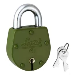 Link 54mm Iron Coloured Padlock with 2 Pcs Silver Keys, No.41-picture-29