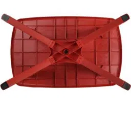 Supreme Melody Red Plastic &a; Polypropylene Rectangle Outdoor Table image 4