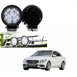 Cartronics Waterproof 9 LED Round Fog Light with Mounting Brackets for Mercedes Benz C-Class-picture-21