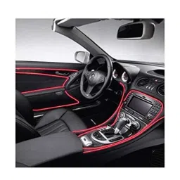 Kozdiko 12V Red Car Interior Decor Neon Strip Light for Volkswagen New Jetta (2015-Present) image 4