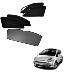 Kozdiko Car Side Window Curtains Zipper with Dicky Magnetic Sunshade Set Compatible for Fiat Punto Evo-picture-35