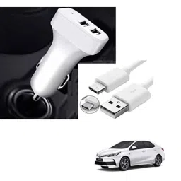 Kozdiko 5.1A 2 USB Fast Car Charger with C-Type Cable for Toyota Corolla New Altis-picture-32