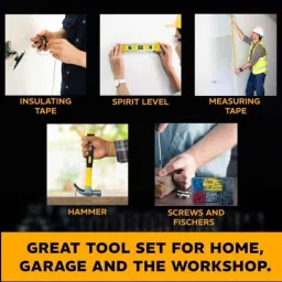 Vormir VR TB179-7 179 Pcs Yellow Professional Hand Tool Kit, TB1797S000 image 3