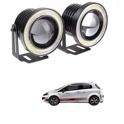 Kozdiko 2 Pcs 15W 3.5 inch High Power White LED Projector COB Fog Light Set with White Angel Eye Ring for Fiat Abarth, koz_89211-picture-18