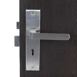 Handle Waala LB303 8 inch Stainless Steel Silver Ky Plate Mortise Door Lock Set-image-70