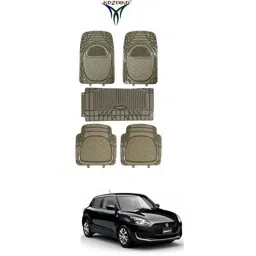 Kozdiko 5 Pcs 6205 Smoke PVC Rubber Car Foot Mat Set for Tata Indica Vista-picture-21