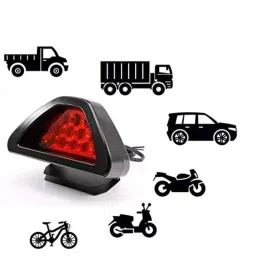 Kozdiko 12 LED Triangle Shape Bike Brake Light with Flash Mode for Suzuki Gixxer 600, koz_94864 image 5