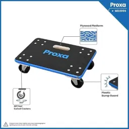 Proxa 200kg Small Wood Blue &a; Black Moving Trolly with Plywood Platform, PXA-MD200S image 5