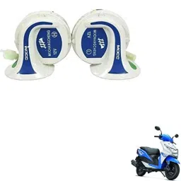 Kozdiko 2 Pcs 18-in-1 White Mocc Scooty Digital Tone Magic Horn Set for Honda Dio-picture-27
