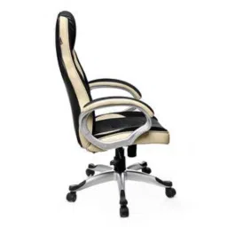 Adiko Leatherette Black &a; Cream High Back Stylish DIY Gaming Chair with Armrest, ADVN 1401 image 3
