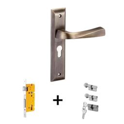 Dorset ML Series Noha ML NO 60mm Stainless Steel PT Finish Lock Set with Coin &a; Knob (Pack of 4)-picture-12