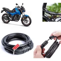 Auto Pearl PVC &a; Plastic Black Combination Cable Lock for Xtreme 160 R, 701-picture-38