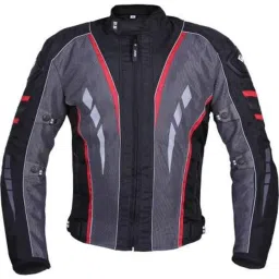 Biking Brotherhood Red Rubberized Navigator Jacket, Size: Large-image-14