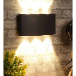 Gesto Rustic 6W Aluminium Warm White U Shape Waterproof Wall Lamp image 4