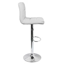 Chair Garage PU Leatherette White Adjustable Height Bar Stool, CG10 (Pack of 2) image 2